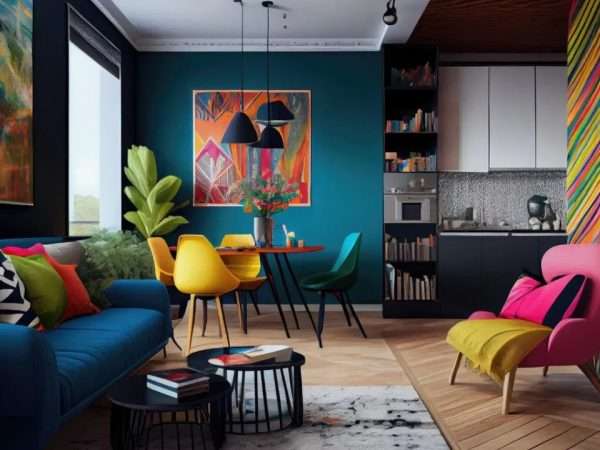 Яркие акценты и крупные принты: как добавить характер в домашнее пространство